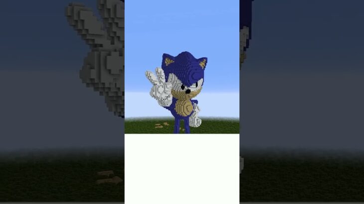 Trollface SONIC AND SHADOW HEDGEHOG BUILDING #minecraft #shorts #sonic #shadow