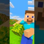 【マイクラ】スイカキャノンチャレンジ🍉/Watermelon shot challenge! #shorts #minecraft #memes #funny #マイクラ