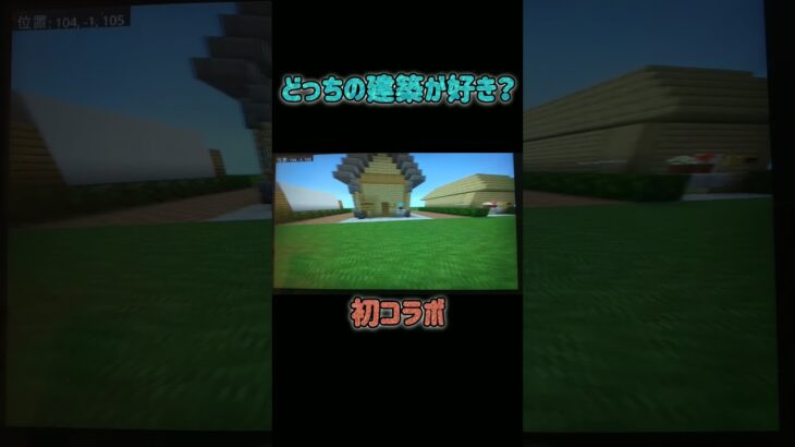 めろchとコラボしました！#おすすめ #おすすめにのりたい #minecraft #人気になりたい #マイクラ #マインクラフト #建築