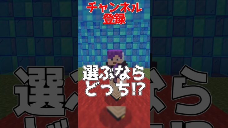 選ぶならどっち⁉️  #げーみんず #マイクラ #マインクラフト #ゲーム実況 #実況 #まいくら #ゲーム #game #minecraft #shorts