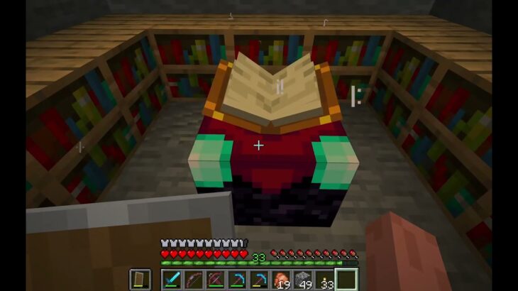 #マイクラjava版 ⭐️vol.66  #司書レベアップ　#エンチャントガチャ　いいかた合っているのだろうか
