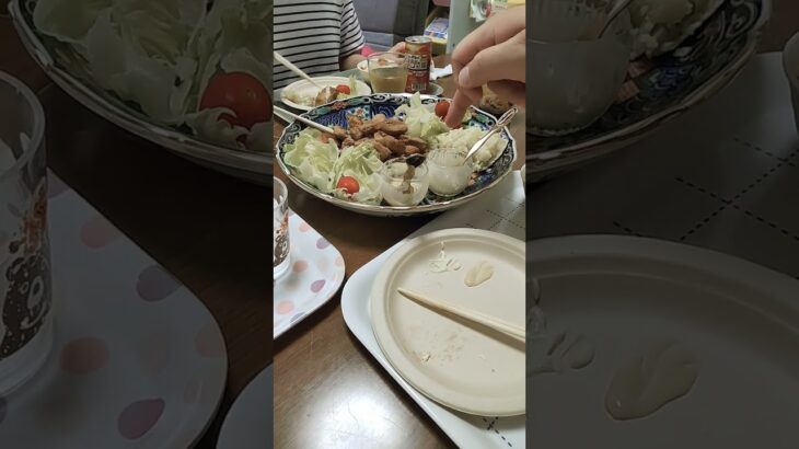 夜ご飯はチキン #唐揚げ #グルメ #menu #story #人気 #food #料理 #ごはん #マイクラ
