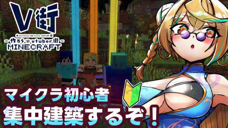 【#minecraft 】マイクラ初心者が今日は建築を頑張る日だ！【Vtuber】#マイクラ #Vtuber