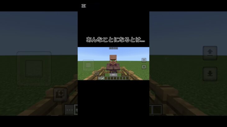 村人を煽っていたら…#マイクラ #minecraft #minecraftshorts