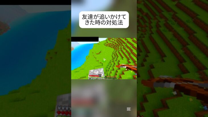 【マイクラ】　友達が追いかけてきた時の対処法 #マイクラ #マインクラフト #minecraft #マイクラ統合版 #クリップ #まいくら #shorts #おすすめにのりたい