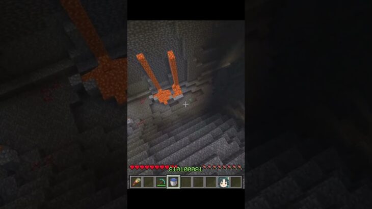 ダイヤモンドを取りに行くはずだった.. #マイクラ  #minecraft  #shorts  #ネタ