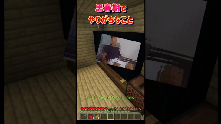 【思春期でやりがちなこと】 #minecraft #マインクラフト #マイクラ #shorts
