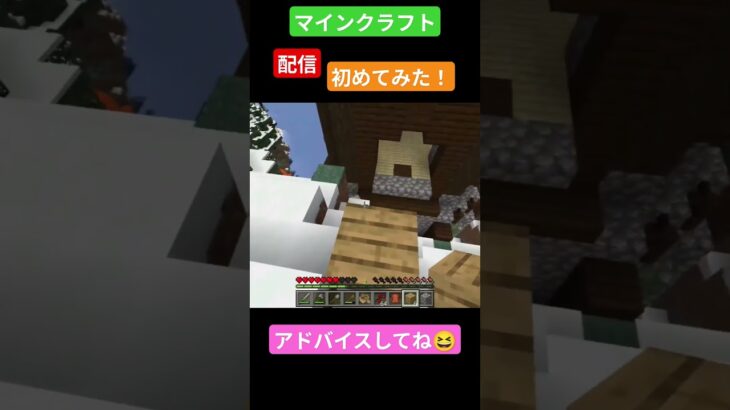 マインクラフトの配信初めてみました✨#マイクラ #マインクラフト #ゲーム実況 #minecraft #実況配信者 #shorts