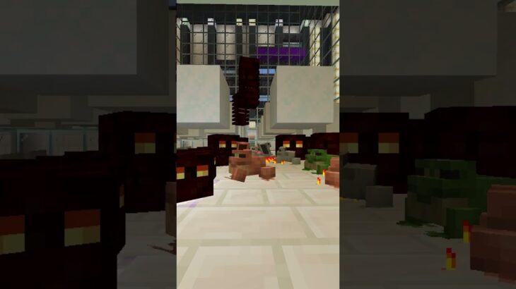 modでオーバーワールドにフロッグライトトラップ #マイクラmod #マイクラ #工業mod #minecraft #マインクラフト #shorts