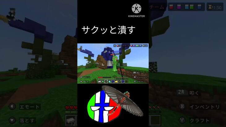 カエルさんたちかな？ #music ＃マイクラ＃Minecraft＃ポーランドボール＃countryball