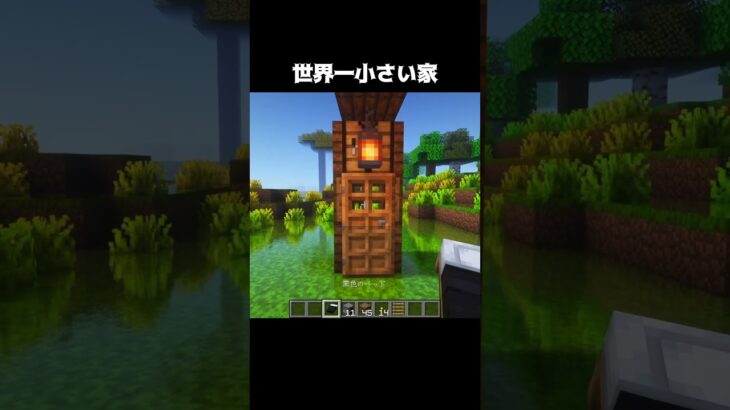 最小の家 #shorts #マインクラフト #マイクラ