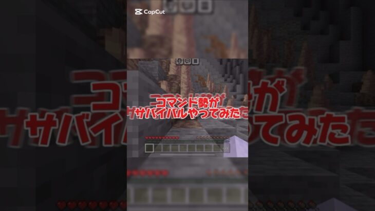 【マイクラ】コマンド勢がガチでサバイバルやってみた#マイクラ#マインクラフト#コマンド#コマンド紹介 #shorts #まいくら#マイクラ実況#マイクラ統合版#れいめろ#レインボーメロン