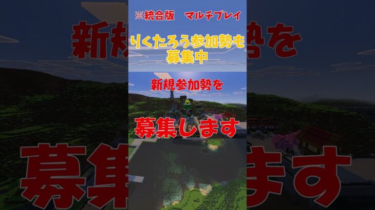 【マイクラ】建国・新規参加勢を募集します！！　#shorts