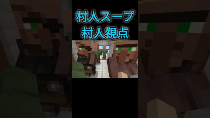 スティーブの村人スープ村人視点　#マイクラ #shorts