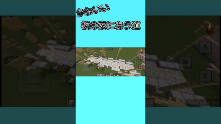 かわいい 桜の家にあう道の作り方 #マイクラ #マインクラフト #たまクラ #shorts