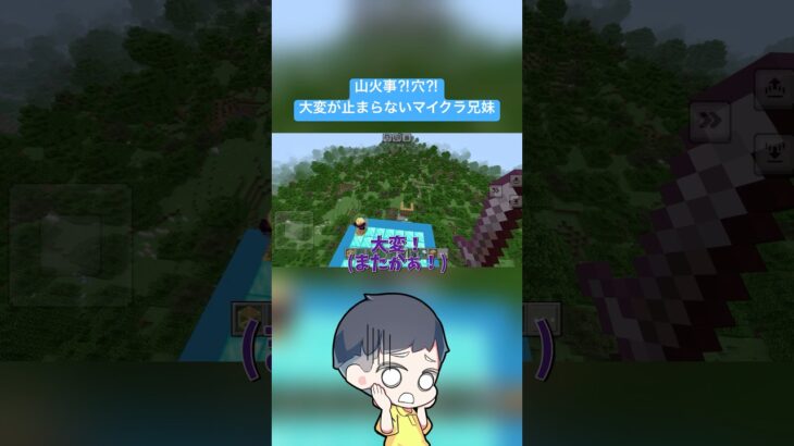 なんでも「大変〜」で片付けるママと、自由すぎる兄妹 #マイクラ #マインクラフト #マイクラ建築 #shorts