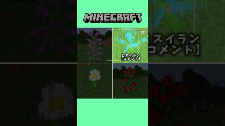 【マイクラ】花で好きなのはどれ？#マイクラ＃花#母の日＃ゲーム＃shorts