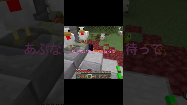 焼き鳥を回避 #マイクラ #shorts