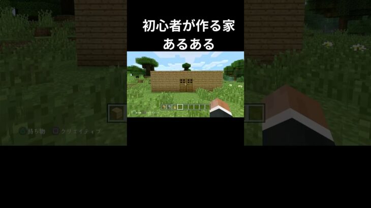 初心者が作る家 あるある #マイクラ #マインクラフト #shorts #short