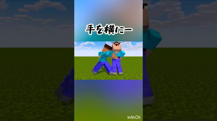 手を￼横にー #マイクラ #アニメ #替え歌