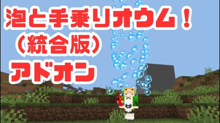 【マイクラ統合】統合版に水不要の気泡パーティクルがなかったから作ってみた。オウムのぬいぐるみとともに#コマンド#自作パーティクル#アドオン＃マインクラフト