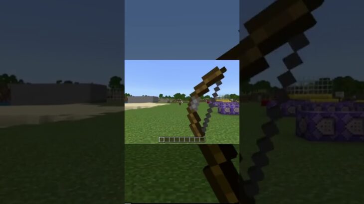 【コマンド簡単】マイクラサバイバルで使える自分で操作して相手に攻撃できる『操れる弓矢』が再現できるコマンド【スイッチ対応】 #マイクラ #マインクラフト #統合版