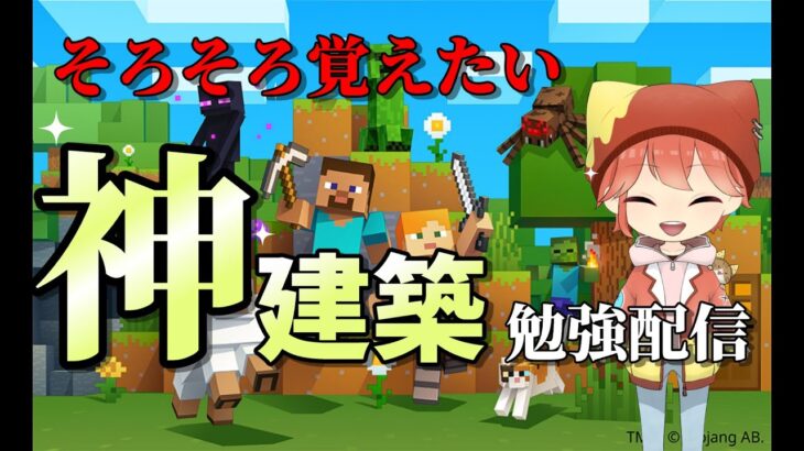 かっこいい建築出来るようになりたい！建築勉強配信【マインクラフト】