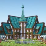 【マインクラフト】おしゃれでファンタジーな村人交易所の作り方｜外装編