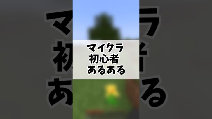 マイクラ初心者あるある【ゆっくり実況】【マインクラフト】