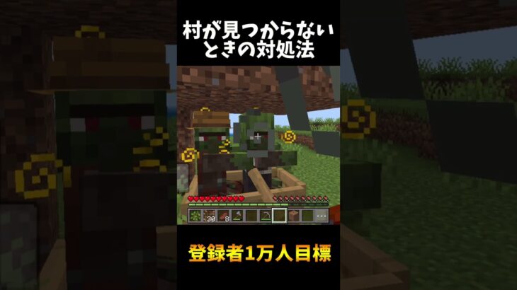 村が見つからなかったときの対処法！【マイクラ】