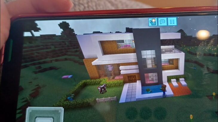 大きい家をつくったよ！マインクラフト