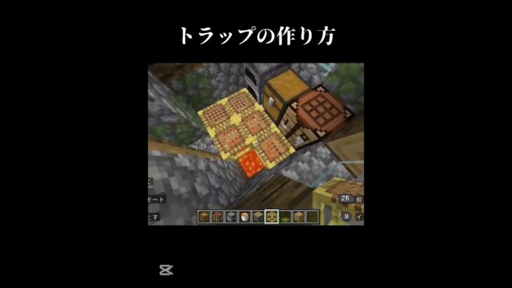 トラップの作り方！#マイクラ
