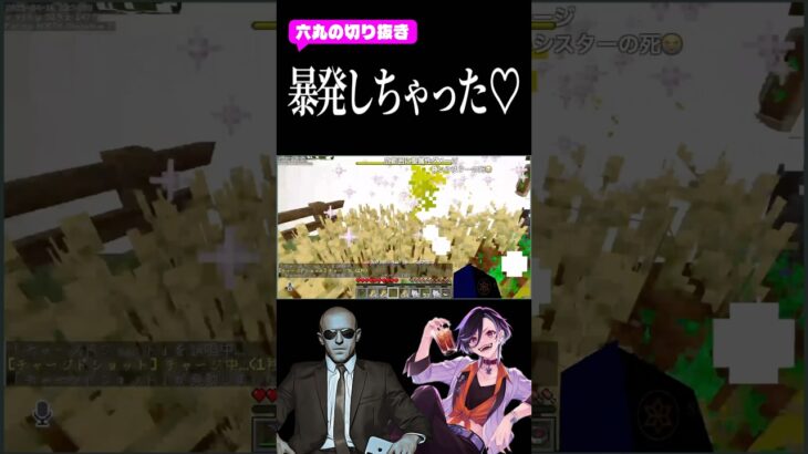 魔法､暴発しちゃった♡ #マイクラ #ショート動画 #六丸の工房 #まどれ
