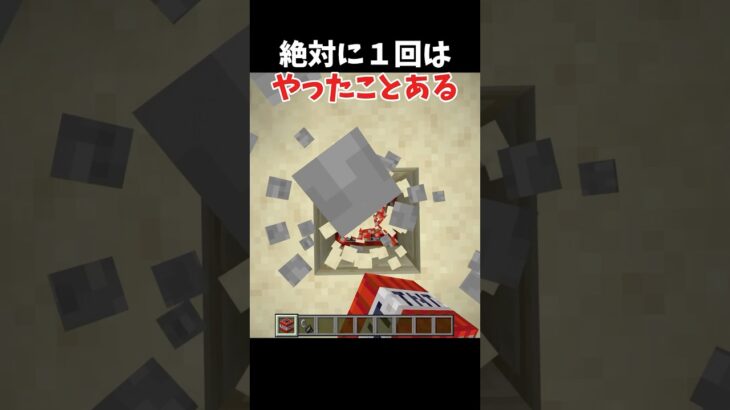 絶対に1回はやったことがあるやつ #マイクラ #shorts