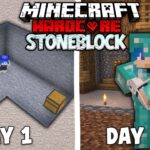 100 Hari Minecraft Hardcore STONE BLOCK vanilla