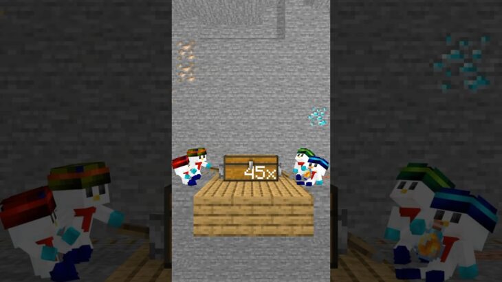 1,000 Diamonds!💎#shorts #minecraft#minecraftanimation #ドズル社 #マイクラ #おらふくん