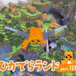 【マイクラ】ひかでらランド#128 家に帰る！アプデで川も夜空もキレイだ～✨ダイヤ装備もエンチャントするよー！