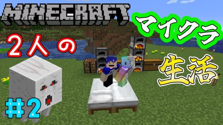 【マインクラフト】2人のマイクラ生活　今日は家を建てたい！！