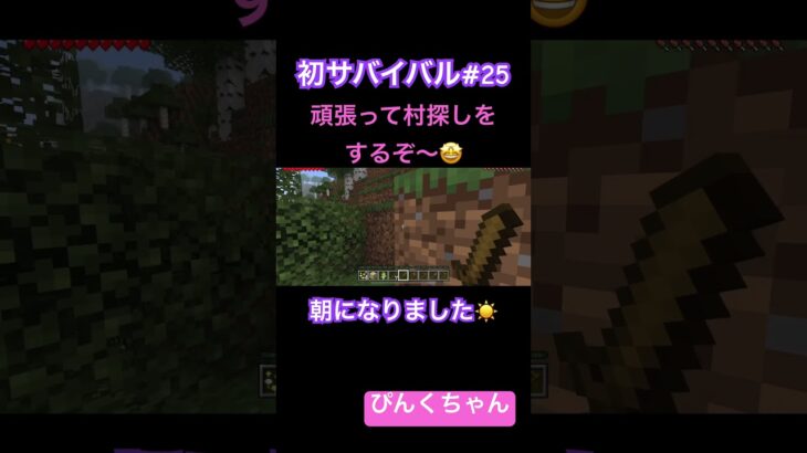 改めて村探し〜🏠♯25#小学1年生  #minecraft  #マイクラ  #shorts  #ショート  #iphone  #ゲーム実況