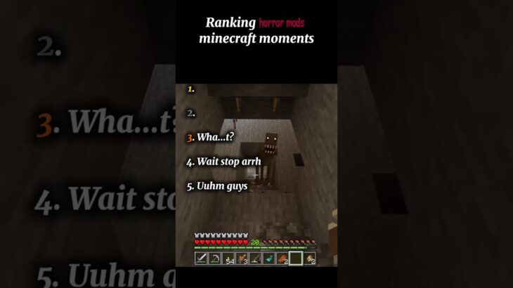 “Am i cooked chat😭” Ranking horror mods minecraft moments #shorts