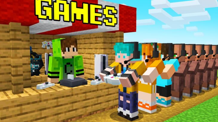 CADRES entrou no SERVIDOR de VIDEOGAMES no Minecraft! 🎮