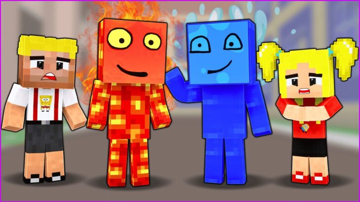 EFEKAN VE EBRAR ATEŞ VE SU KARAKTERLERİNE DÖNÜŞTÜ! 😱 – Minecraft
