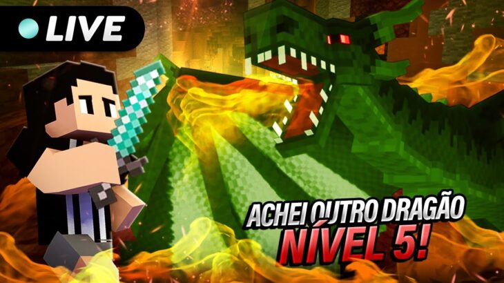 ENCONTREI OUTRO DRAGÃO NÍVEL 5 NO MINECRAFT #3.69.1