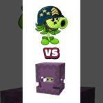 Gatling Pea vs Shulker Minecraft Battle!