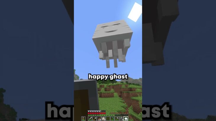 Happy Ghast in Minecraft! #minecraft #gaming #shorts #youtubeshorts #viralvideo #foryou #fyp