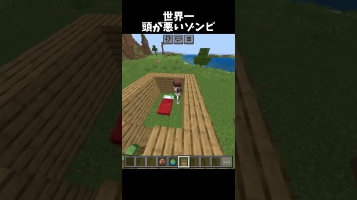 ￼IQ 測定不能のゾンビ #shorts #マインクラフト #マイクラ