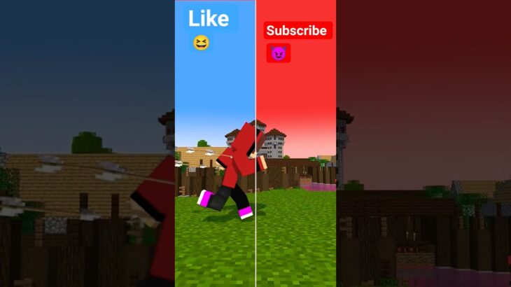 It’s different after crossing this line!My World in minecraft #minecraft #minecraftshorts #gaming