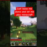 Just leave me alone, and let me play Minecraft.