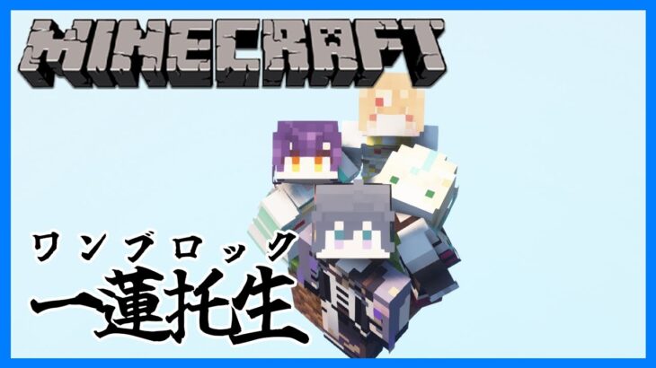 【 Minecraft 】ワンブロックマイクラで一蓮托生エンドラ討伐生活 七瀬視点【七瀬すず菜/にじさんじ】