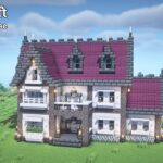 【マインクラフト】ペールオークのファンタジーな家の作り方【マイクラ建築】【Minecraft】